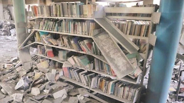 Gazze Kütüphanesi artık harabe
