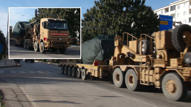 Türkiye'den, Suriye’de Fırat Kalkanı Harekatı ile terör örgütlerinden arındırılan bölgeye zırhlı araç sevkiyatı