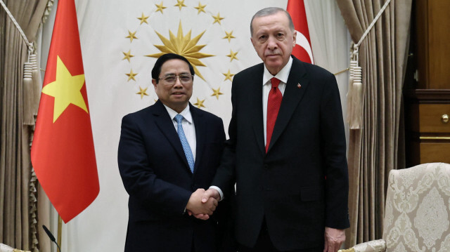 Cumhurbaşkanı Recep Tayyip Erdoğan-Vietnam Başbakanı Pham Minh Chinh