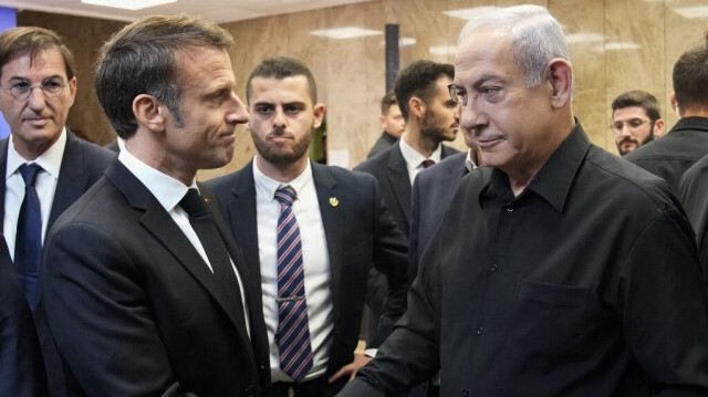 Le président français, Emmanuel Macron et le Premier ministre israélien, Benyamin Netanyahu. Crédit photo: CHRISTOPHE ENA / POOL / AFP