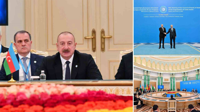 Azerbaycan Cumhurbaşkanı Aliyev, TDT Devlet Başkanları Konseyi 10. Zirvesi'nde konuştu.