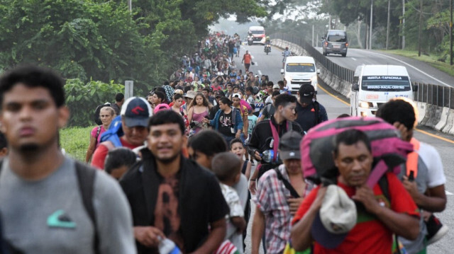 Des migrants mexicain à Tapachula, dans l'État du Chiapas, le 31 octobre 2023. Crédit photo: ISAAC GUZMAN / AFP
