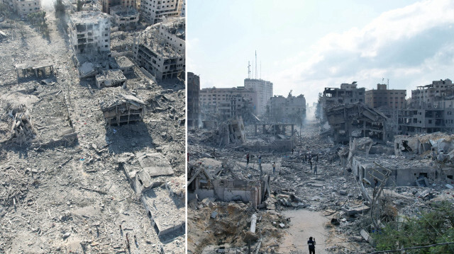 İşgalcilerin, bombardımanları nedeniyle Gazze'nin büyük bir kesimi kanalizasyon suları altında kalmakla karşı karşıya.