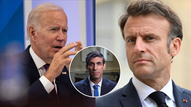 Joe Biden - Rishi Sunak - Emmanuel Macron
