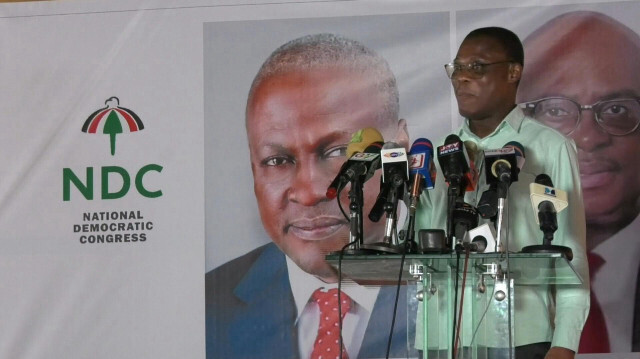 Le candidat du principal parti d'opposition au Ghana, John Dramani Mahama. Crédit Photo: Nneka Chile / AFPTV / AFP

