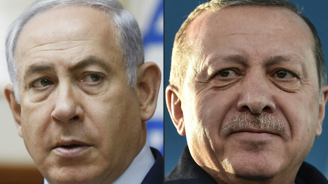 Le Premier ministre israélien Benjamin Netanyahu et le président turc Recep Tayyip Erdogan. Crédit photo: RONEN ZVULUN, OZAN KOSE / AFP