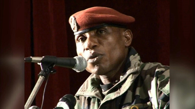 L'ex-dictateur guinéen Moussa Dadis Camara. Crédit Photo: STRINGER, Lamarana Djebou SOW / AFPTV / AFP

