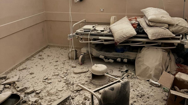 Les bombardements de l'entité sioniste ont occasionné des destructions majeures dans des hôpitaux, dans la bande de Gaza, le 6 novembre 2023. Crédit photo: AA