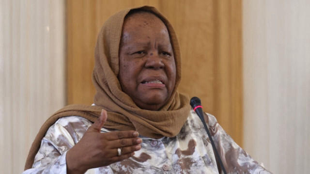 La ministre sud-africaine des Affaires étrangères, Naledi Pandor. Crédit photo: ATTA KENARE / AFP