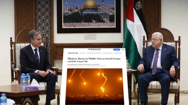 ABD Dışişleri Bakanı Antony Blinken - Filistin Devlet Başkanı Mahmut Abbas.