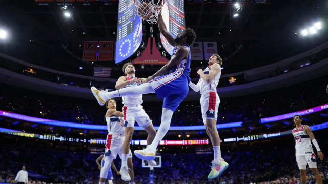 NBA’de Philadelphia 76ers'ın Washington Wizards'ı 146-128 mağlup etti.