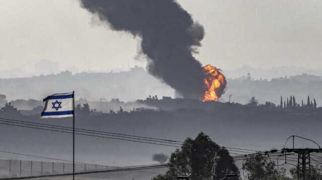 Bombardement israélien dans la bande de Gaza, le 8 novembre 2023. Crédit photo: RONALDO SCHEMIDT / AFP
