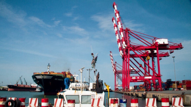 Le port autonome de Cotonou au Bénin. Crédit photo: PROSPER DAGNITCHE / AFP