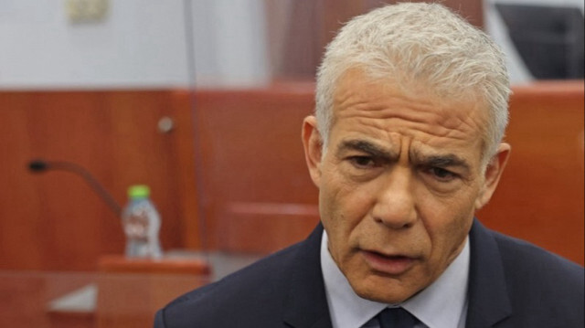 Le chef de l'opposition israélienne, Yaïr Lapid. Crédit photo: MENAHEM KAHANA / AFP