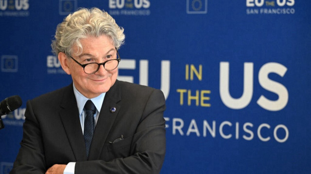 Le commissaire européen Thierry Breton. Crédit photo: Josh Edelson / AFP

