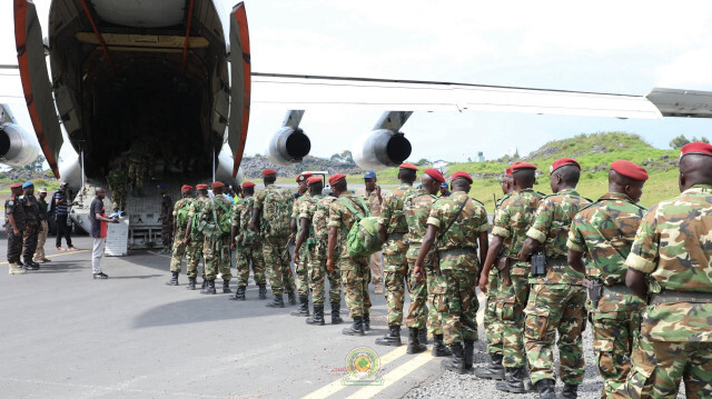 Plus de 900 troupes Commandant du Contingent Burundais (BURCON) sont sorties de la région par l'aéroport international de Goma avec leur composante logistique se déplaçant par la route.