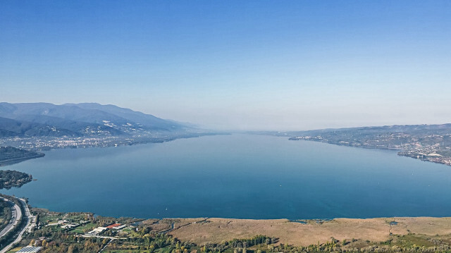 Sapanca Gölü'ndeki su seviyesi yağışların etkisiyle maksimum seviyeye yaklaştı