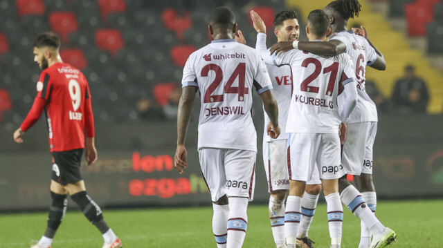 Trendyol Süper Lig 15. haftasında Trabzonspor deplasmanda Gaziantep FK'yı 3-1 mağlup etti.