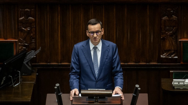 Le Premier ministre polonais, Mateusz Morawiecki. 
