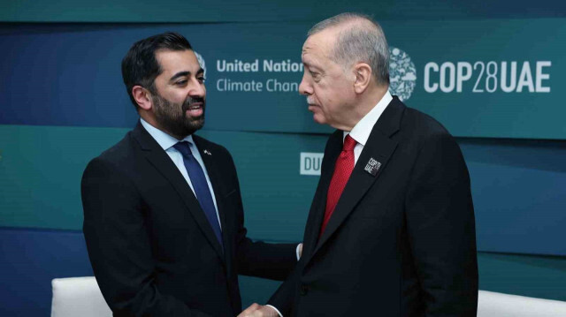 Le Premier ministre écossais, Humza Yousaf et le président turc, Recep Tayyip Erdogan.