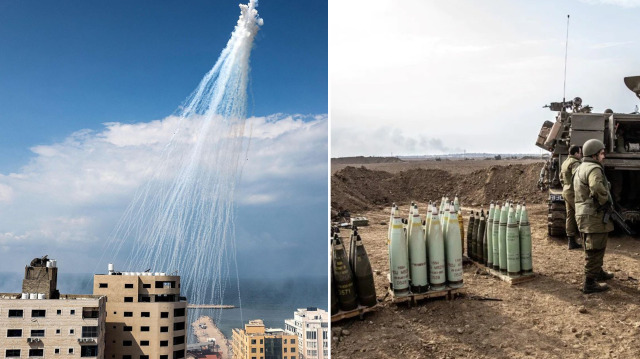 ABD'nin terör devleti İsrail'e gönderdiği beyaz fosfor bombaları, savaş suçu olmasına rağmen Gazze ve Lübnan'da kullanıldı.