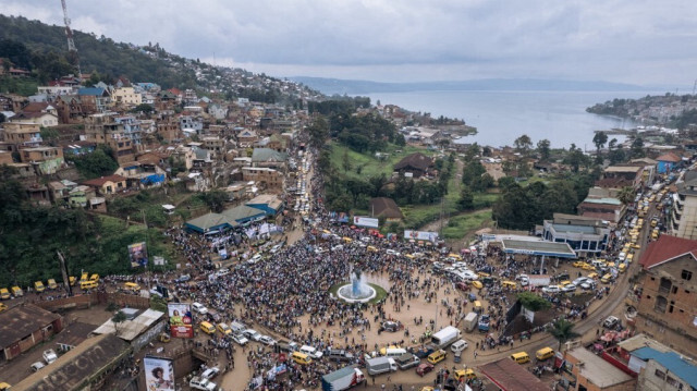 La ville de Bukavu, capitale de la province du Sud-Kivu, dans l'est de la République démocratique du Congo, le 25 novembre 2023.