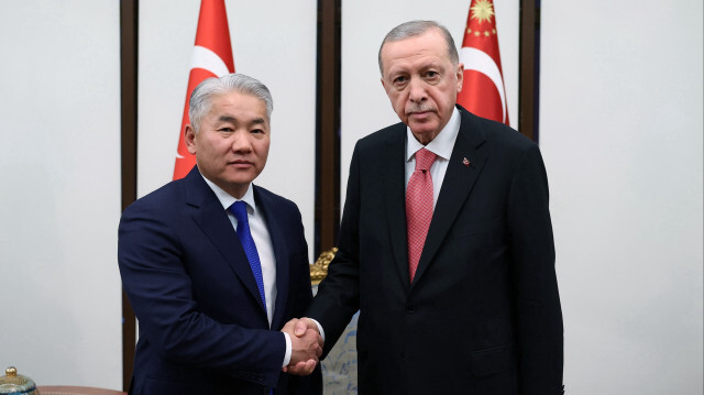 Moğolistan Milli Güvenlik Konseyi Sekreteri Jadamba Enkhbayar - Cumhurbaşkanı Recep Tayyip Erdoğan