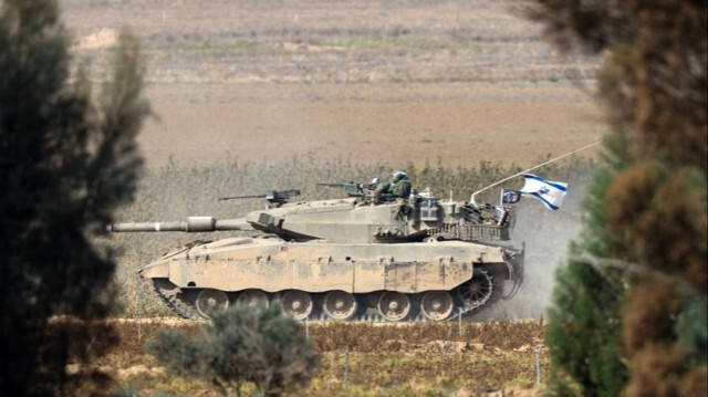Un char de l'armée d'occupation près de la frontière avec la bande de Gaza, le 8 décembre 2023.