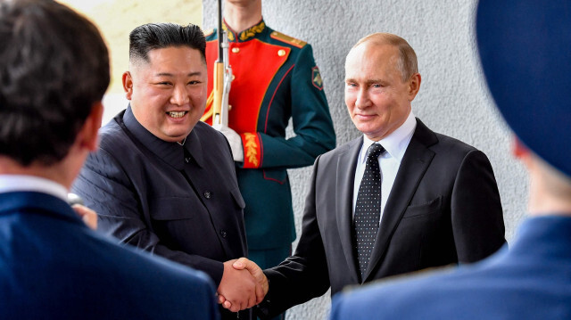 Kuzey Kore lideri Kim Jong-un - Rusya Devlet Başkanı Vladimir Putin