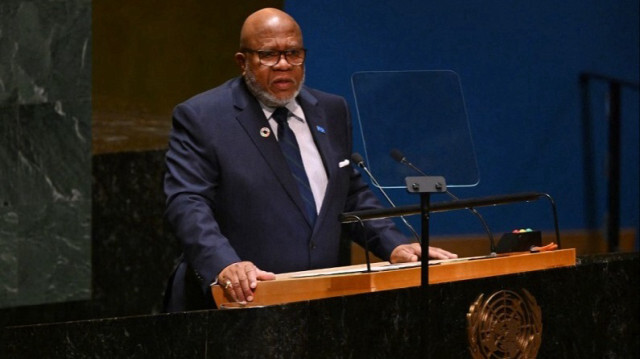 Le Président de la 78e session de l'Assemblée générale des Nations Unies (ONU), Dennis Francis.