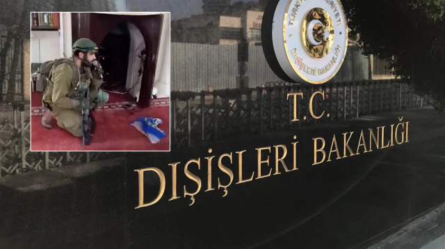 Dışişleri Bakanlığından İsrail askerinin camideki skandalına tepki