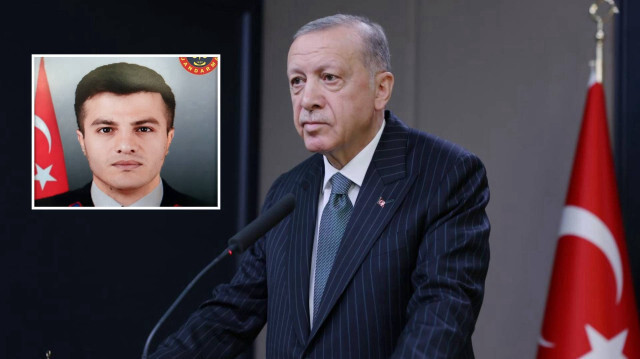 Cumhurbaşkanı Recep Tayyip Erdoğan şehit ailesine taziyelerini iletti.