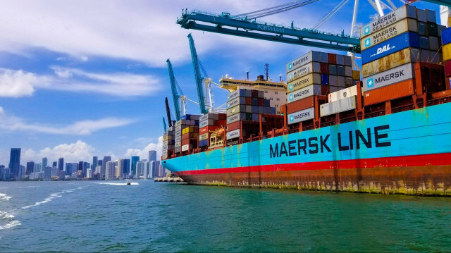Le cargo Maersk Gibraltar.