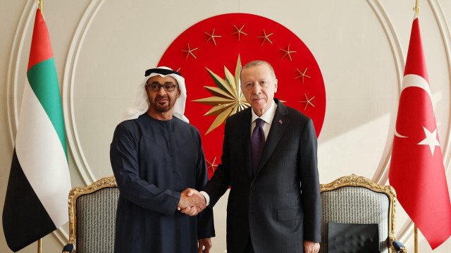 Birleşik Arap Emirlikleri (BAE) Devlet Başkanı Şeyh Muhammed Bin Zayed Al Nahyan - Cumhurbaşkanı Recep Tayyip Erdoğan
