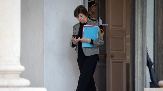 La ministre française des Affaires étrangères et européennes, Catherine Colonna, quitte le Palais présidentiel de l'Élysée après une réunion du cabinet. (archive)