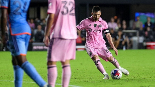 Lionel Messi sous les couleurs de l'Inter Miami, le 10 novembre 2023.