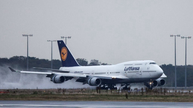 Un avion Boeing 747 de la compagnie aérienne allemande Lufthansa.