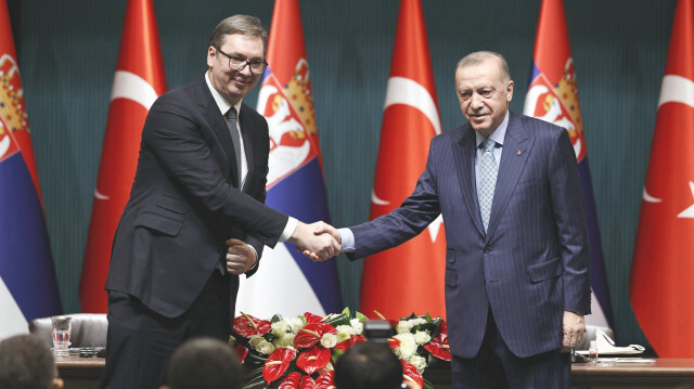 Sırbistan Cumhurbaşkanı Vucic - Cumhurbaşkanı Erdoğan (Foto: Arşiv)
