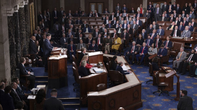 La Chambre des représentants au Capitole des États-Unis, à Washington, DC. 