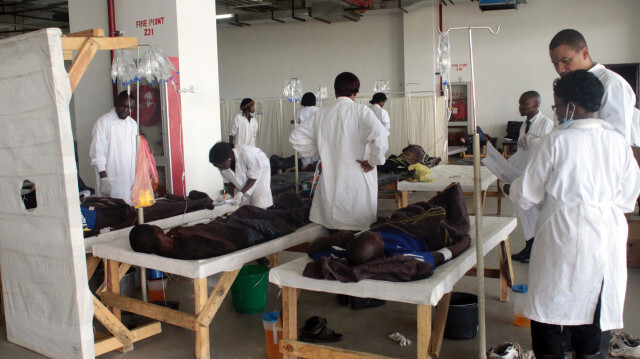 Un hôpital à Lusakaen le 15 janvier 2018 en Zambie.