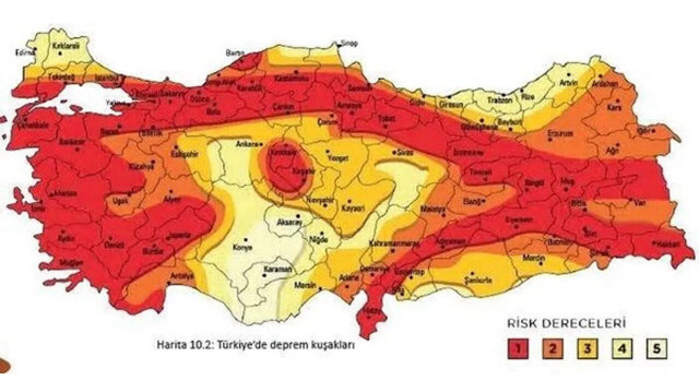 MTA fay haritası