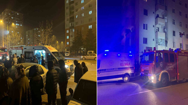 Kayseri'de korkutan yangın