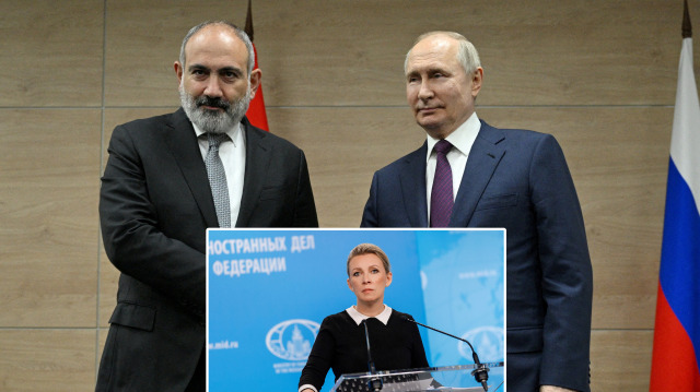 Paşinyan -  Zaharova - Putin