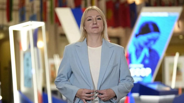 La candidate à l'élection présidentielle de la Russie, Ekaterina Dountsova.