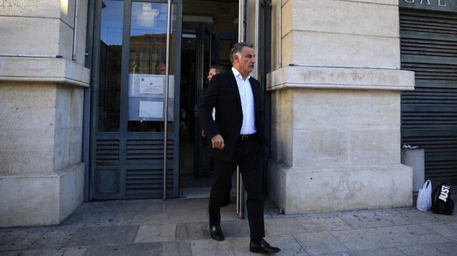 Christophe Galtier à la sortie du tribunal de Nice, suite à son procès le 15 décembre 2023.