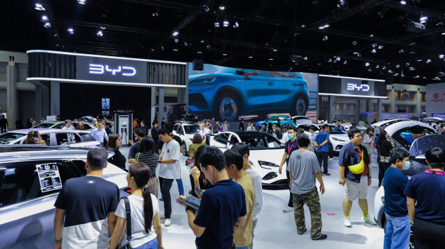 BYD Auto, le 11 décembre 2023, au 40e Salon international de l'auto de Thaïlande.
