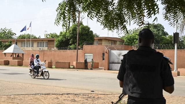 L'ambassade de France à Niamey le 28 août 2023.