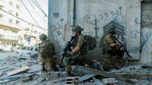 L'armée israélienne a diffusé cette photo montrant des soldats opérant dans la bande de Gaza, le 23 décembre 2023.