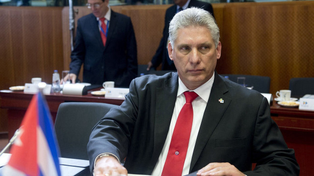 Küba Devlet Başkanı Miguel Diaz Canel