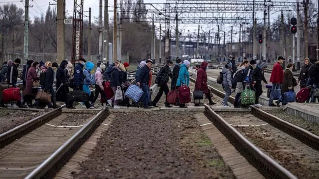 Rusya'dan tren istasyonuna saldırı. (Foto: Arşiv)